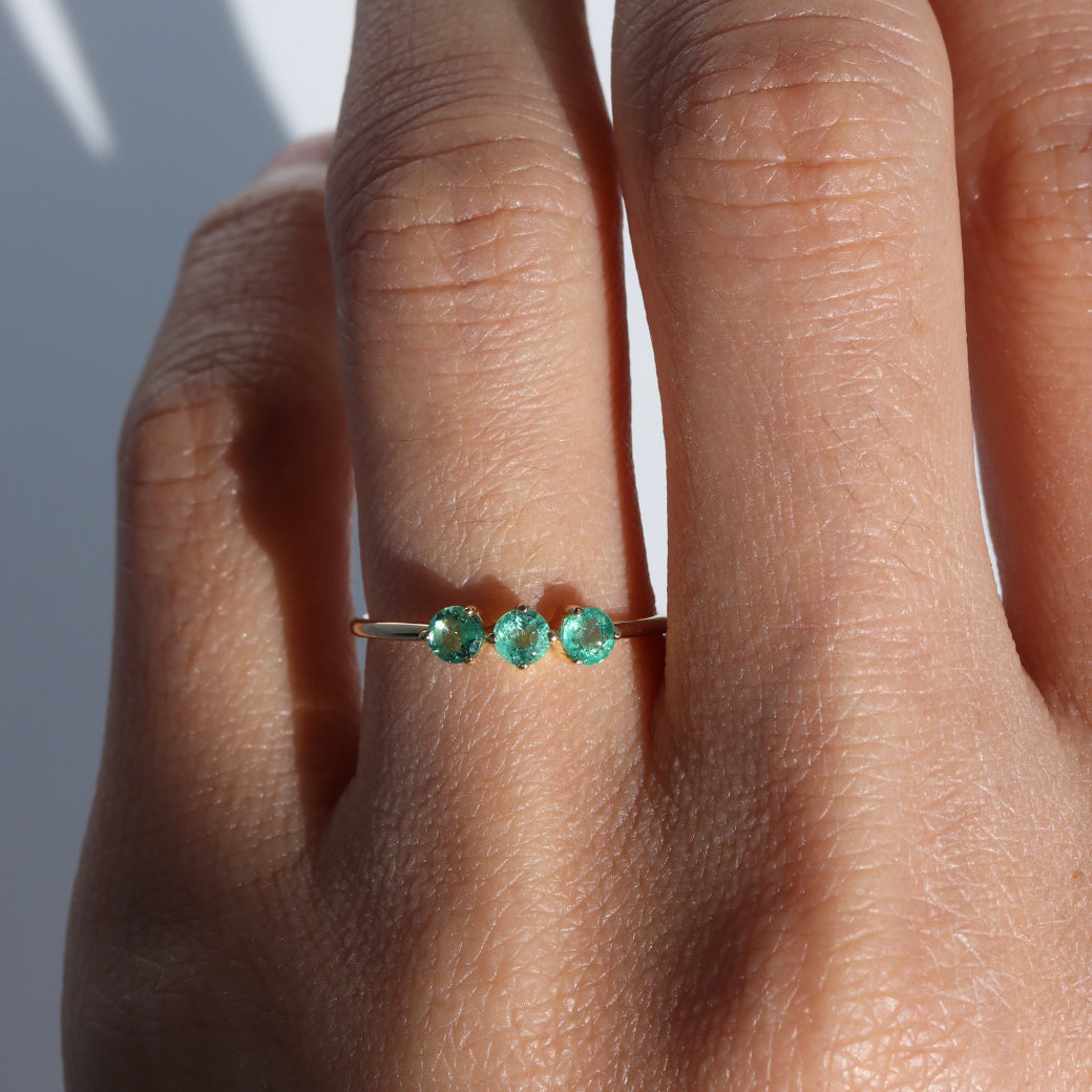 TRIPLE GEMS RING