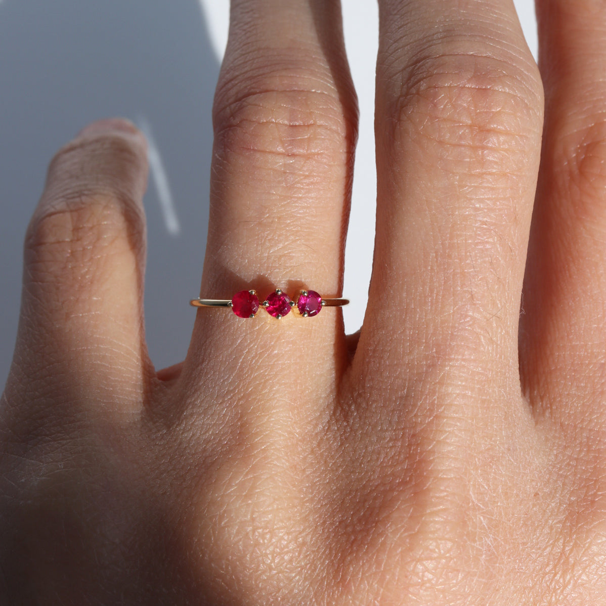 TRIPLE GEMS RING