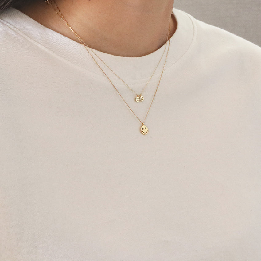 DOUBLE SMILEY NECKLACE