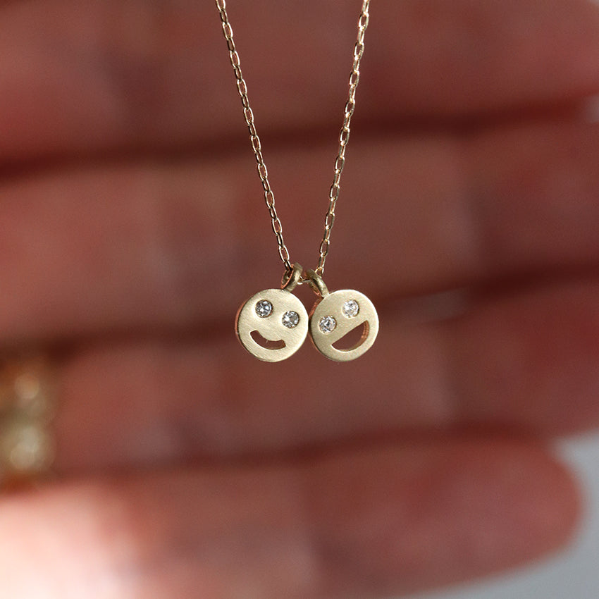 DOUBLE SMILEY NECKLACE