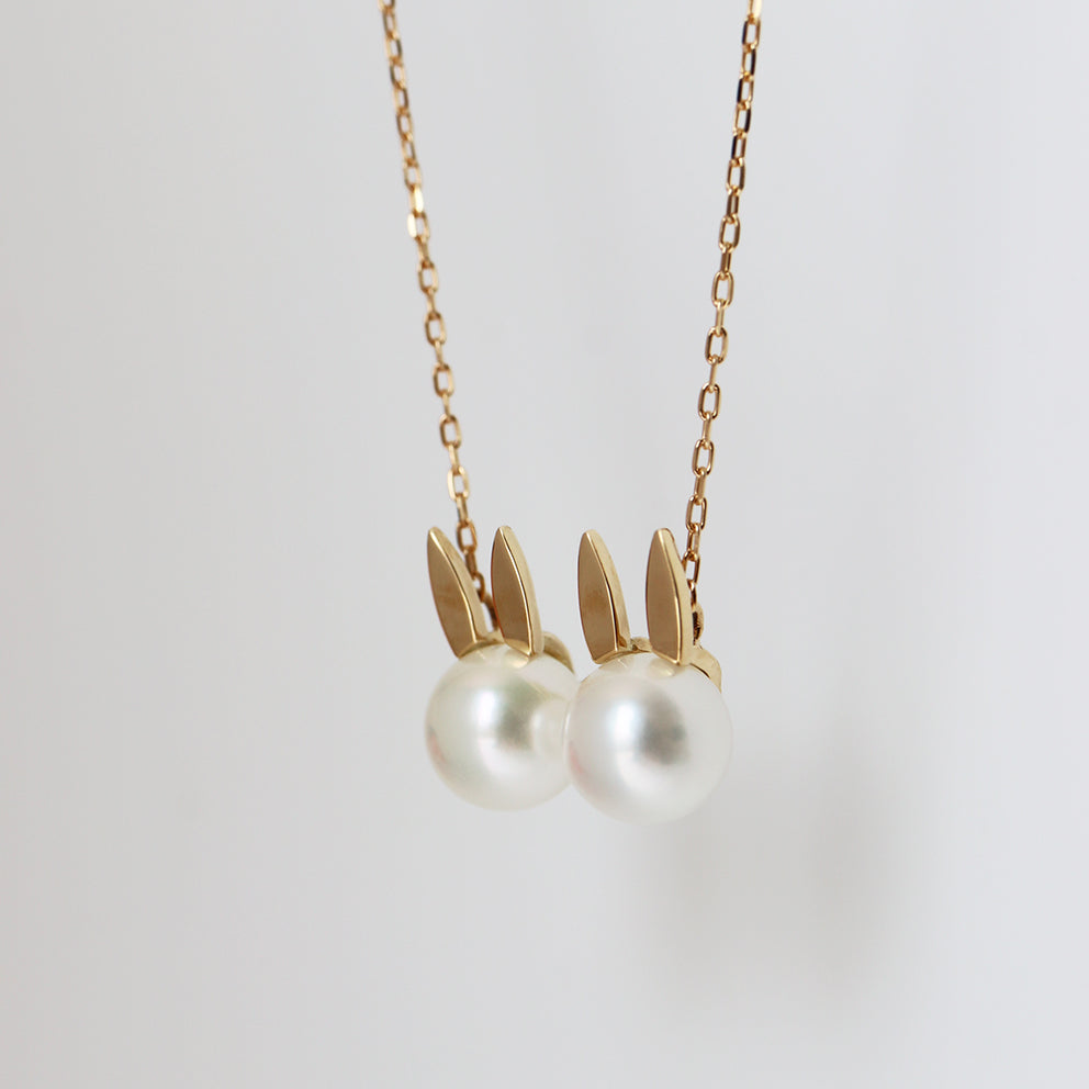 DOUBLE BUNNY NECKLACE