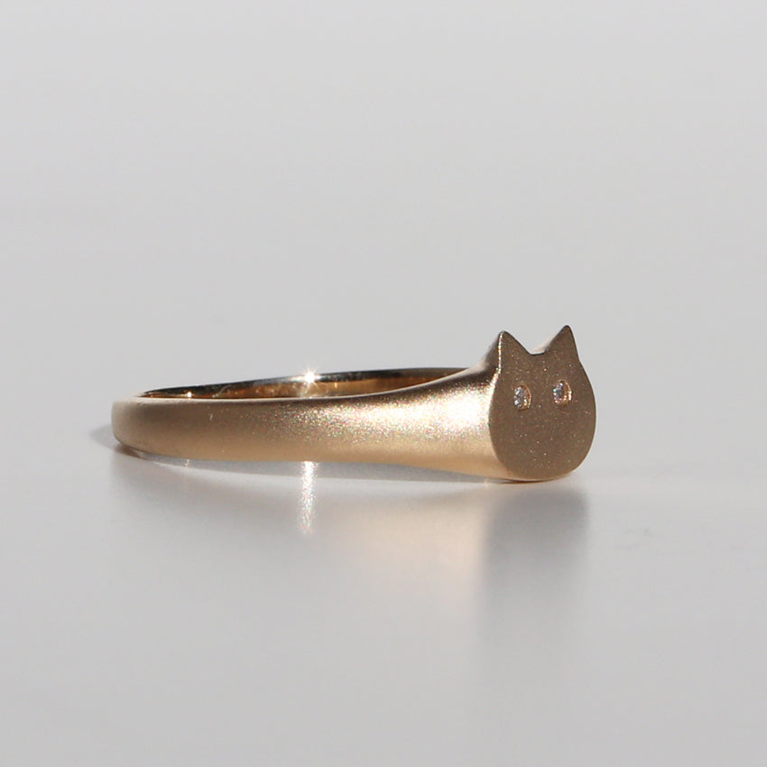 NEKO SIGNET RING – KOMI ONLINE-Japanese Store