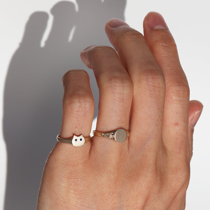 NEKO SIGNET RING – KOMI ONLINE-Japanese Store